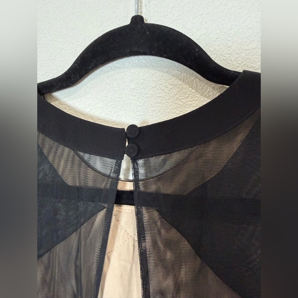 BCBGMAXAZRIA “Joselyn” Black Lace Mesh Cocktail Dress Size 6 NWT $368 - Picture 6 of 15